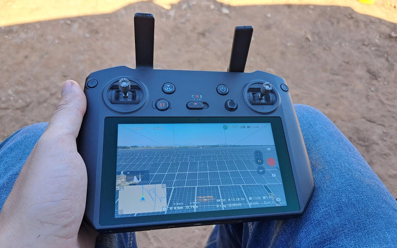 Sistema de control de dron con para grabación de producción audiovisual